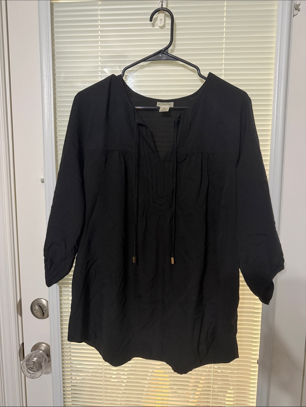Motherhood Maternity Blouse in Black Size Large